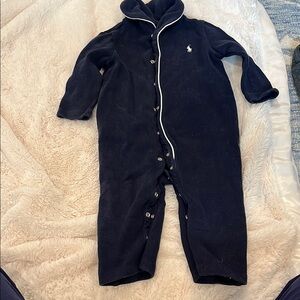 Ralph Lauren corduroy Navy Baby Onesie